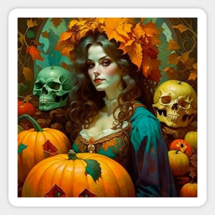 Art Nouveau Samhain Sticker